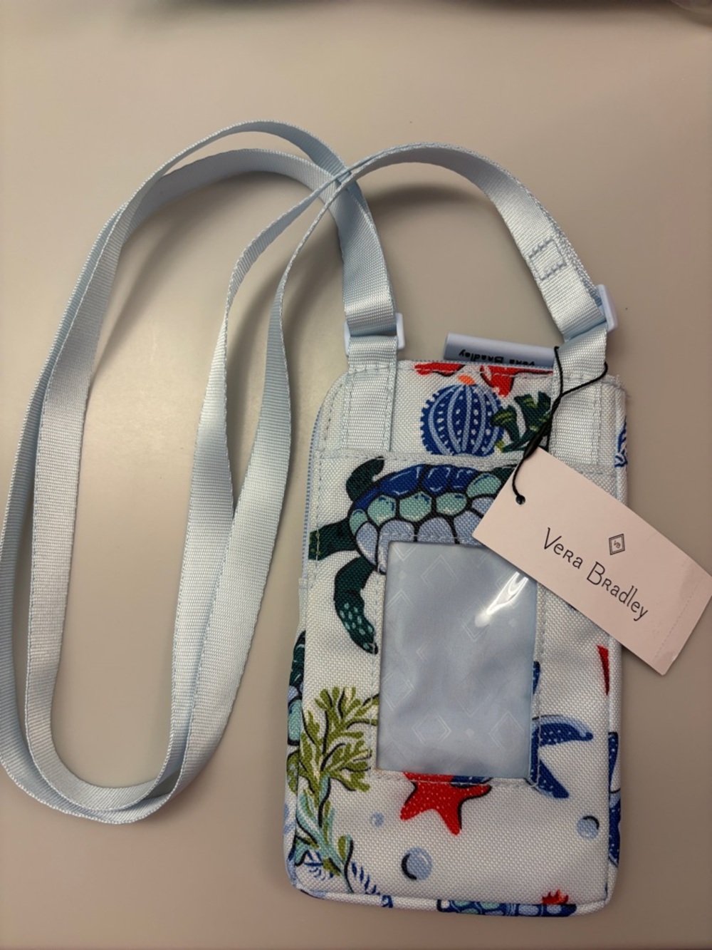 Vera Bradley Sea Turtle Mini Cellphone Crossbody